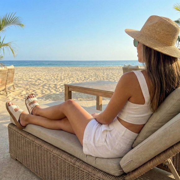 NWT Bonnibel White Double Buckle Slide Sandals 1” Platform Comfort 🤍 - Picture 6 of 6